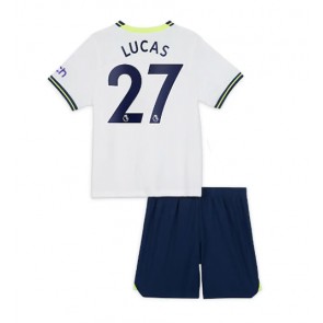 Tottenham Hotspur Lucas Moura #27 kläder Barn 2022-23 Hemmatröja Kortärmad (+ korta byxor)